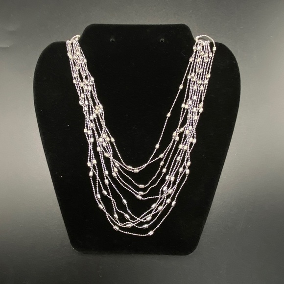 CHARMING CHARLIE Multi-Strand Silver Tone Necklace - Picture 6 of 8